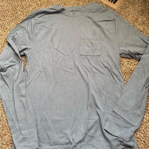 Men's Blue Long Sleeve Shirt